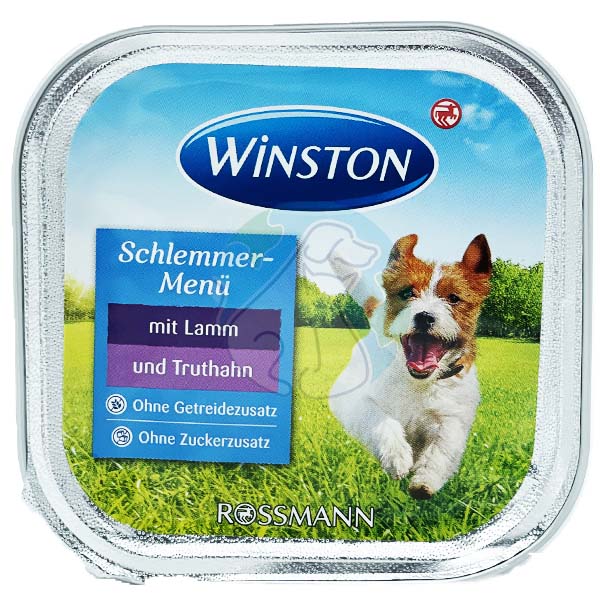 ووم سگ طعم گوشت بره و بوقلمون winston 150gr